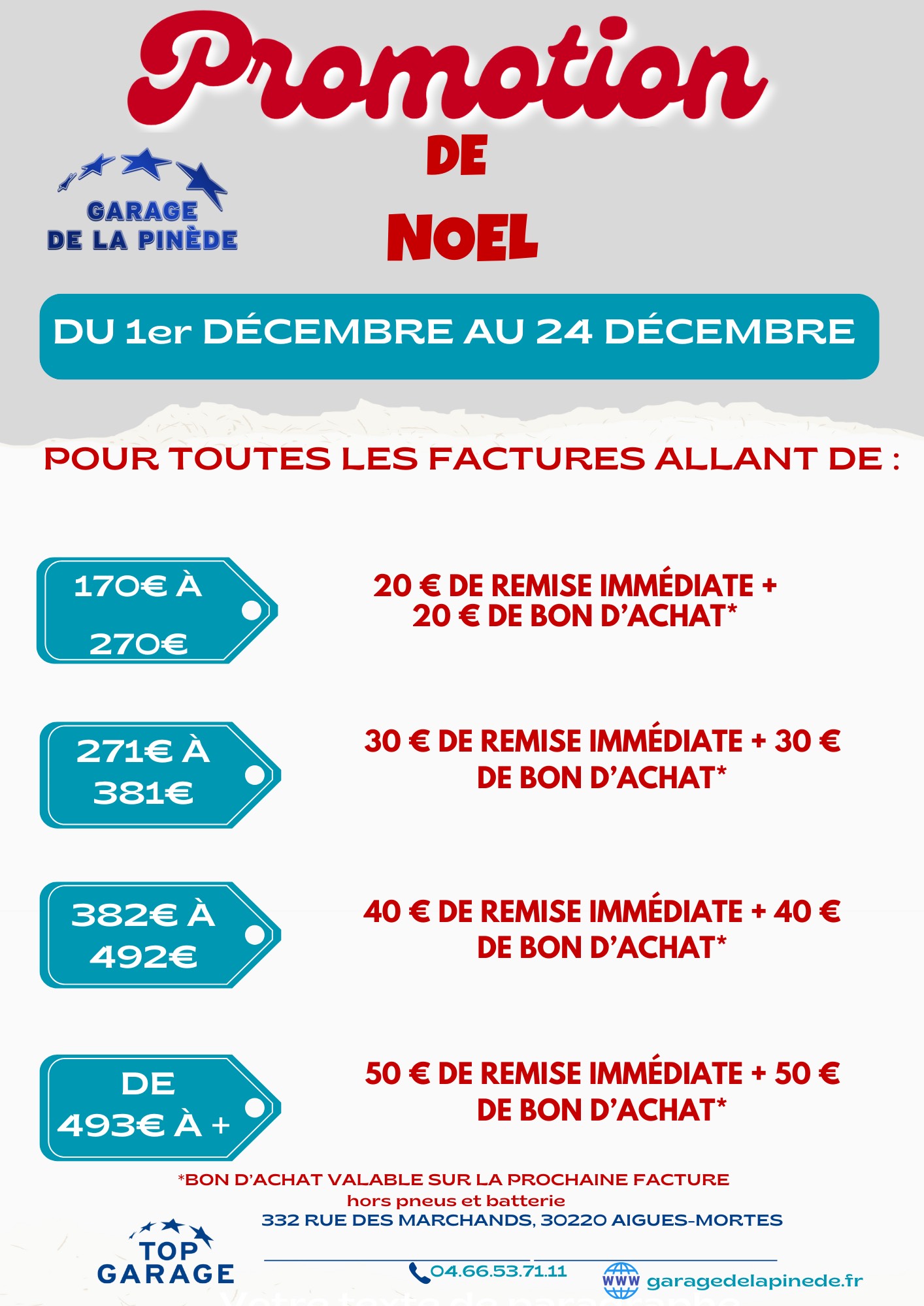 Promotion de Noël